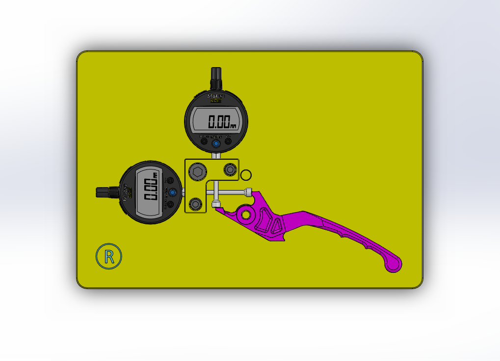 夹具拨盘检查杆制动系统
